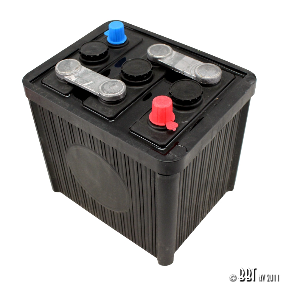 Splitscreen Bus 6 Volt Battery 84AH Black Cool Air VW